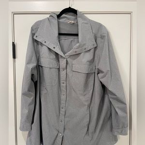 Duluth Trading 3X half button shirt